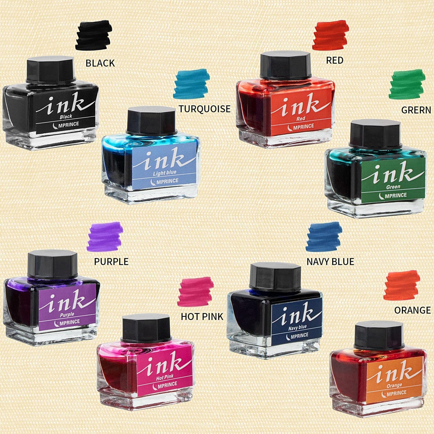 Calligraphy Pens and Ink Set - Calligraphy Kits for Beginners,Quill Pen Includes Dip Pen,8*Colors Ink,11*Calligraphy Pen Nibs（Blue）