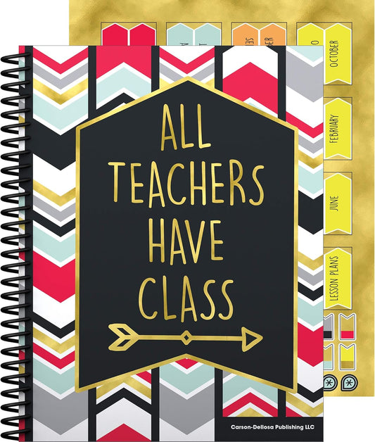 Carson Dellosa Aim High Teacher Planner 2025-2026, Undated 8" x 11" Lesson Plan Book With Stickers, Class Schedule and Weekly Calendar School Supplies, Classroom Must Haves and Homeschool Essentials