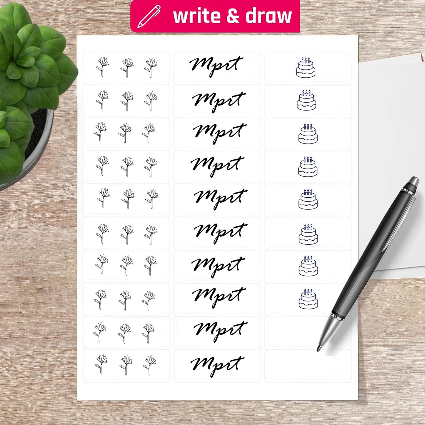 1" x 2-5/8" Shipping Address Labels 3000 Label Stickers Paper for Laser/Inkjet Printer 30 per Page Printable Mailing Labels - Matte, 100 Sheets