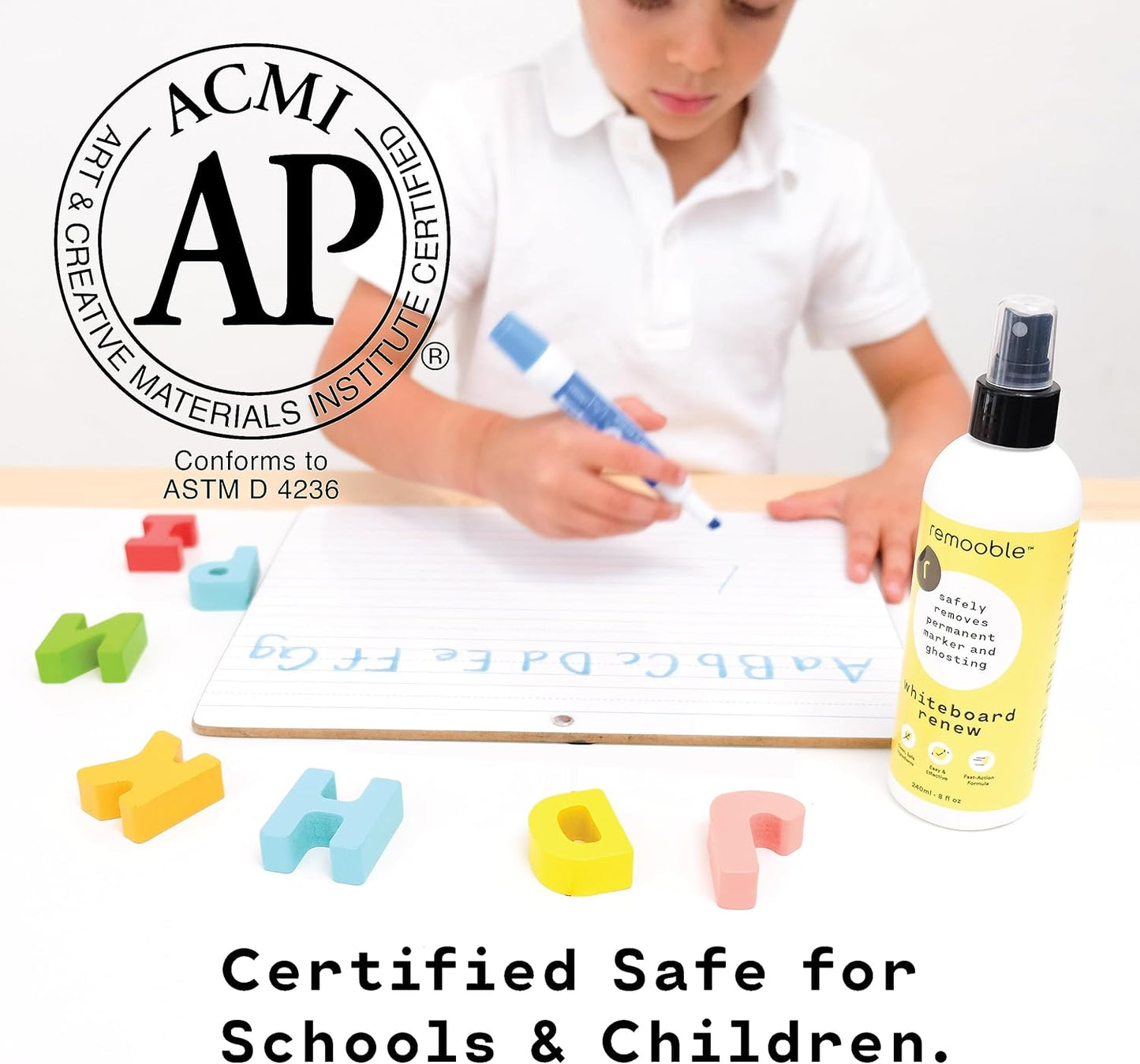 Remooble Dry Erase Whiteboard Cleaner 1 Gallon (4 Pack)