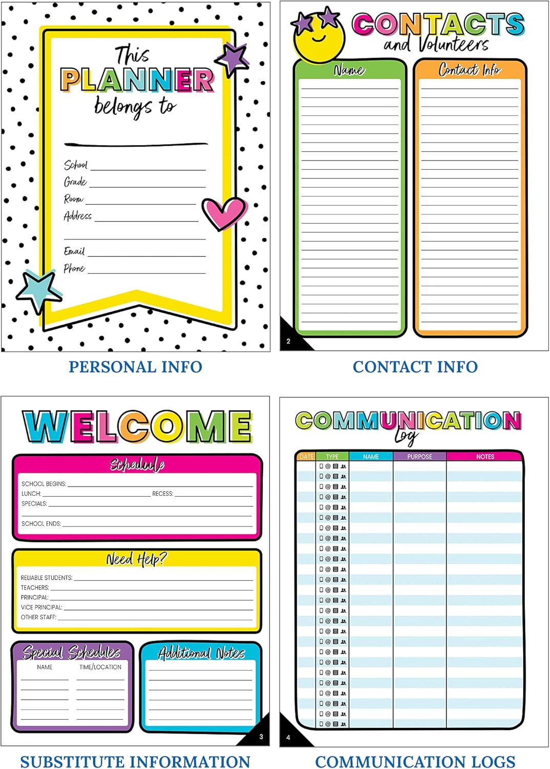 Carson Dellosa Kind Vibes Teacher Planner—Undated Weekly/Monthly Lesson Plan Book and Record Organizer for Classroom or Homeschool (8 inches x 11 inches)