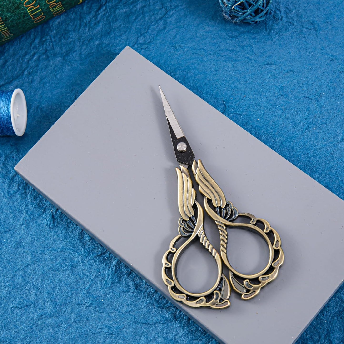 2-Pack Embroidery Scissors Kit with Covers - Cute Cut-Out Design Handles, Sharp Tips for Precise Cutting - Ideal for Craft, Sewing, and More