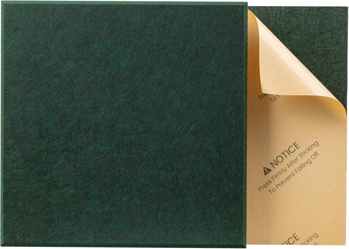 Sonicism 12 Pack Acoustic Wall Panels with Self-Adhesive, 12" X 12" X 0.4" Sound Proof Foam Panels, Decorative Soundproof Wall Panels, Sound Proof Absorbing Tiles for Home & Offices, Dark Green