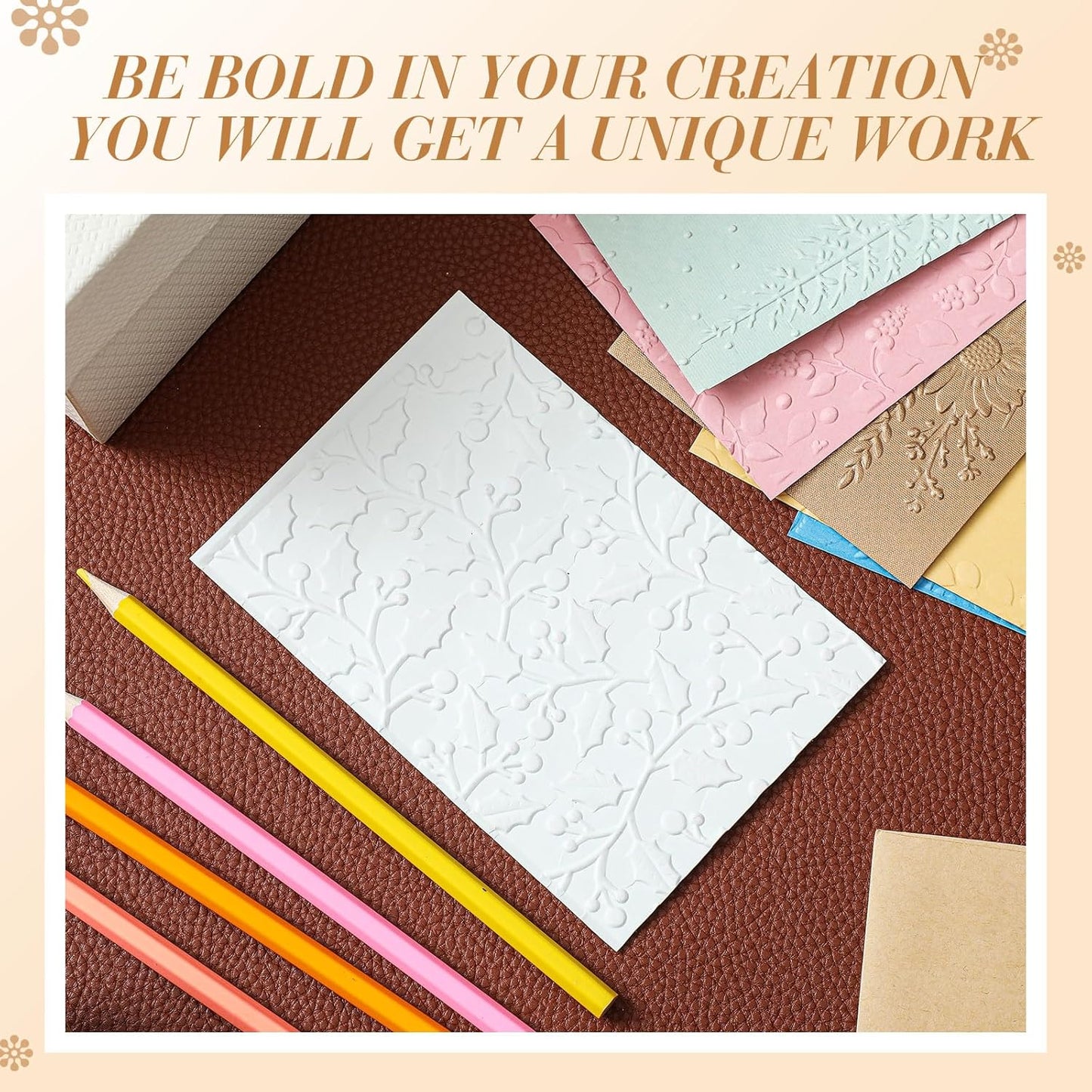 Geiserailie 8 Pieces Embossing Folders Embossing Machine Template Paper Card Heart Folders for Card Making DIY Flower Scrapbook Photo Album Craft Decoration 5.9 x 4.1 Inch(8 Pcs,Elegant Style)