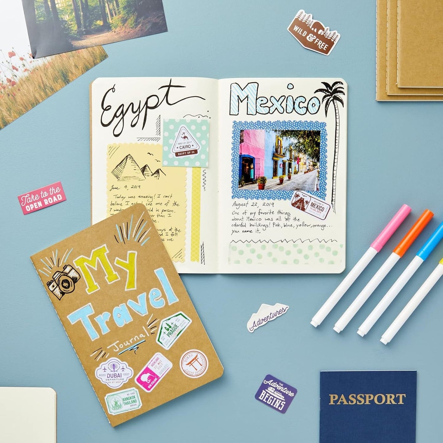 Paper Junkie Softcover Blank Notebooks - 24-Pack, A5, 60 Pages, Kraft - Sketchbooks Bulk for Sketching & Writing - Ample Pages for Journals for Writing