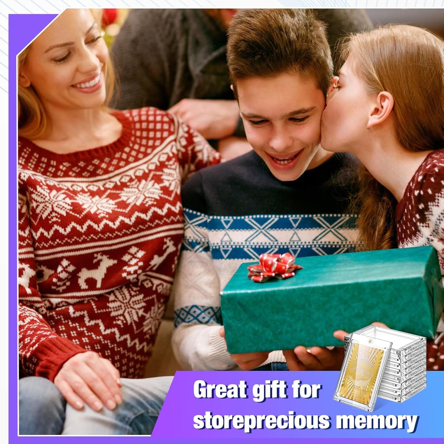 SATINIOR 30 Pcs 100 Pt Magnetic Card Holder, Holder Case Clear Protectors for Thick Baseball Football Hockey Cards