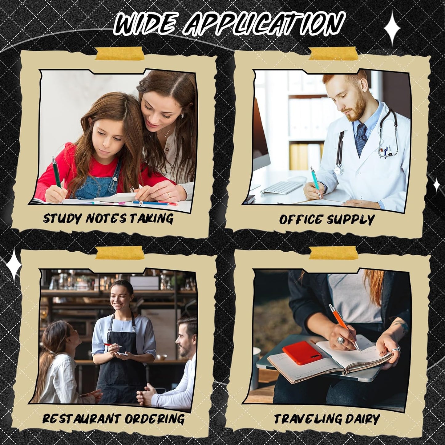 120 Pack Ballpoint Pens Bulk Retractable Gel Ink Pens Back to School Supplies 0.7mm Medium Point Black Ink Smooth Writing for School Office Journal Teacher Student Gifts(Colorful)