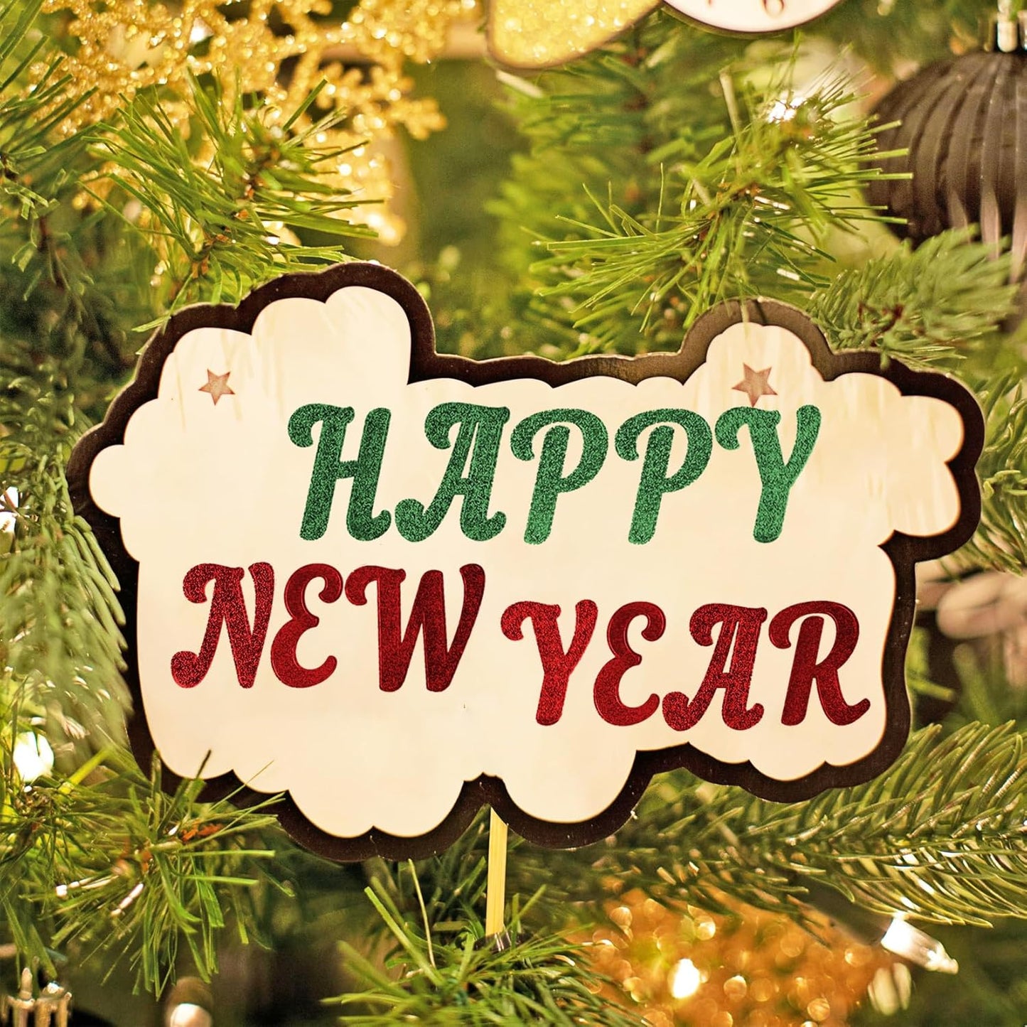 Glitter Letter Stickers,10 Sheets 2 Inches Self-Adhesive Vinyl Letters Alphabet Sticker Decals for Scrapbook,Door,Mailbox,Bulletins Boards - Green,Red