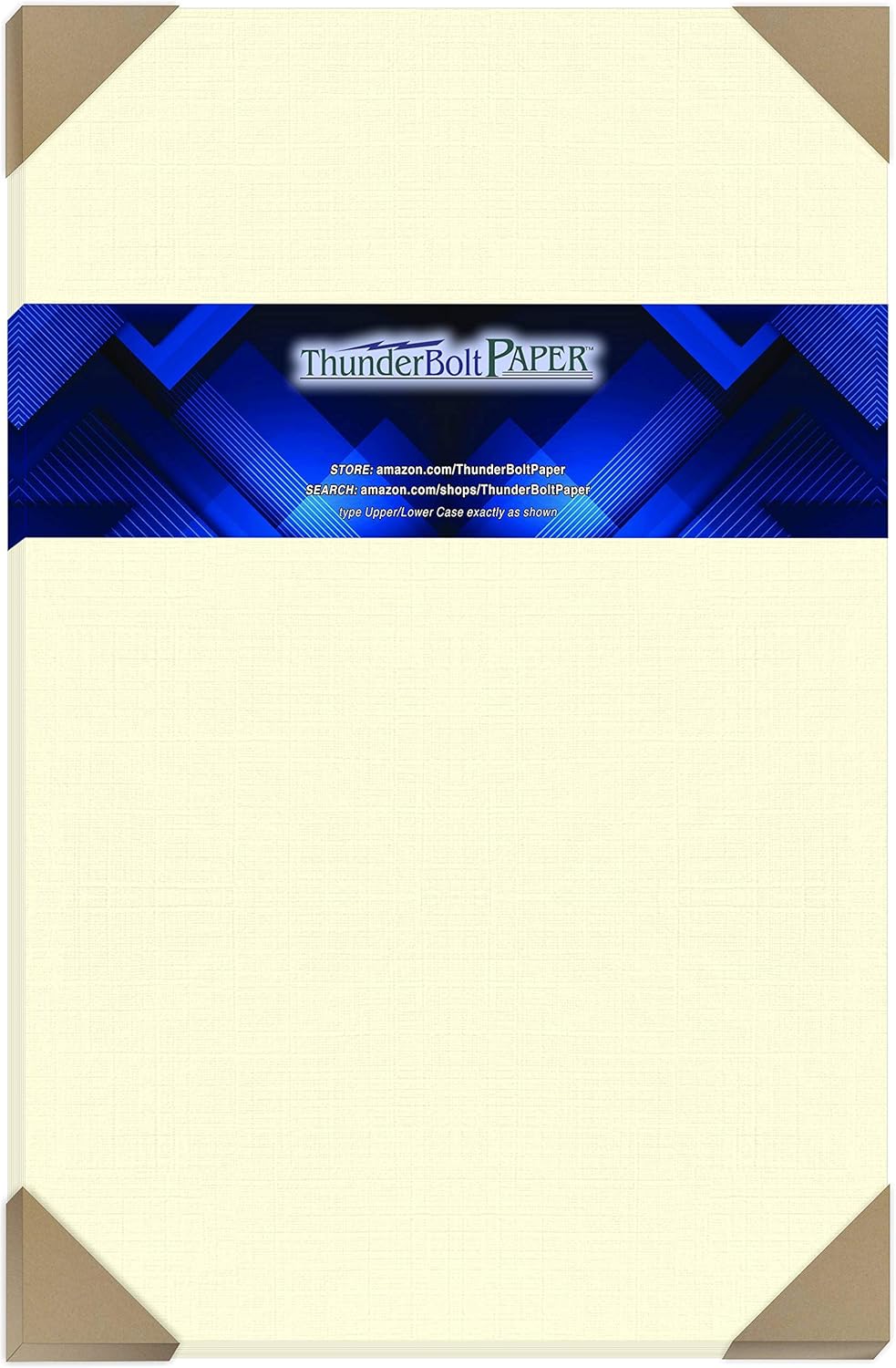 75 Natural Linen 80# Cover Paper Sheets - 11" X 17" (11X17 Inches) Tabloid|Ledger|Booklet Size - Card Weight - Fine Linen Textured Finish - Quality Cardstock