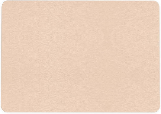Nekmit Leather Desk Blotter Pad 17 x 12 Inches, Flat, Non-Slip, Waterproof, Apricot
