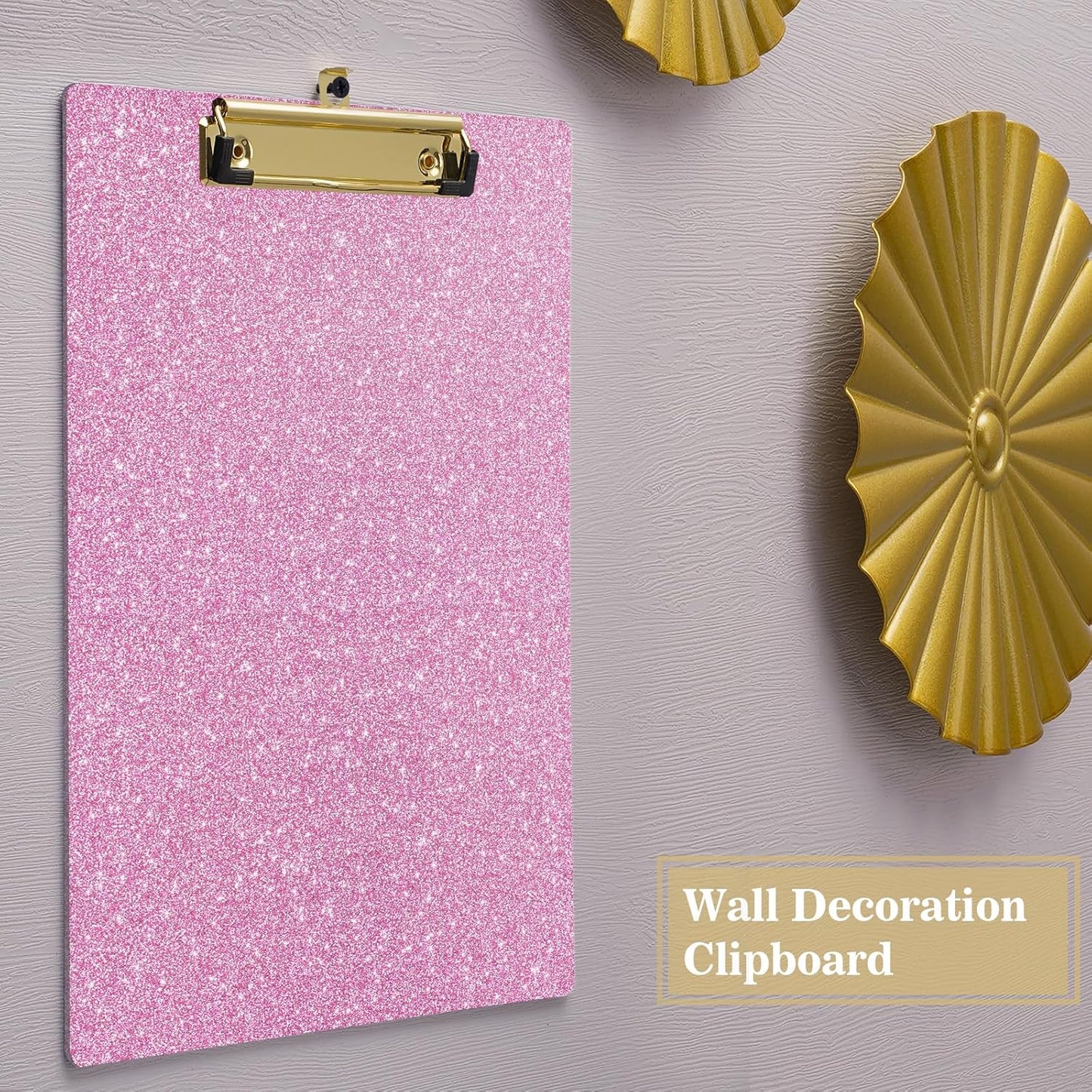 Hongri Plastic Acrylic Glitter Clipboard, 8.5x11" Stardard Letter A4 Size Clipboards for Classroom, Taecher, Women.Cute Confetti Clip Board, Office Supplies, School Supplies.
