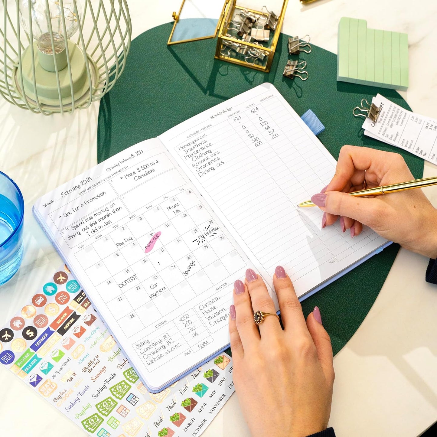 Legend Budget Planner – Financial Organizer Book. Money Account & Expense Tracker Notebook Journal for Household Monthly Budgeting (Periwinkle)