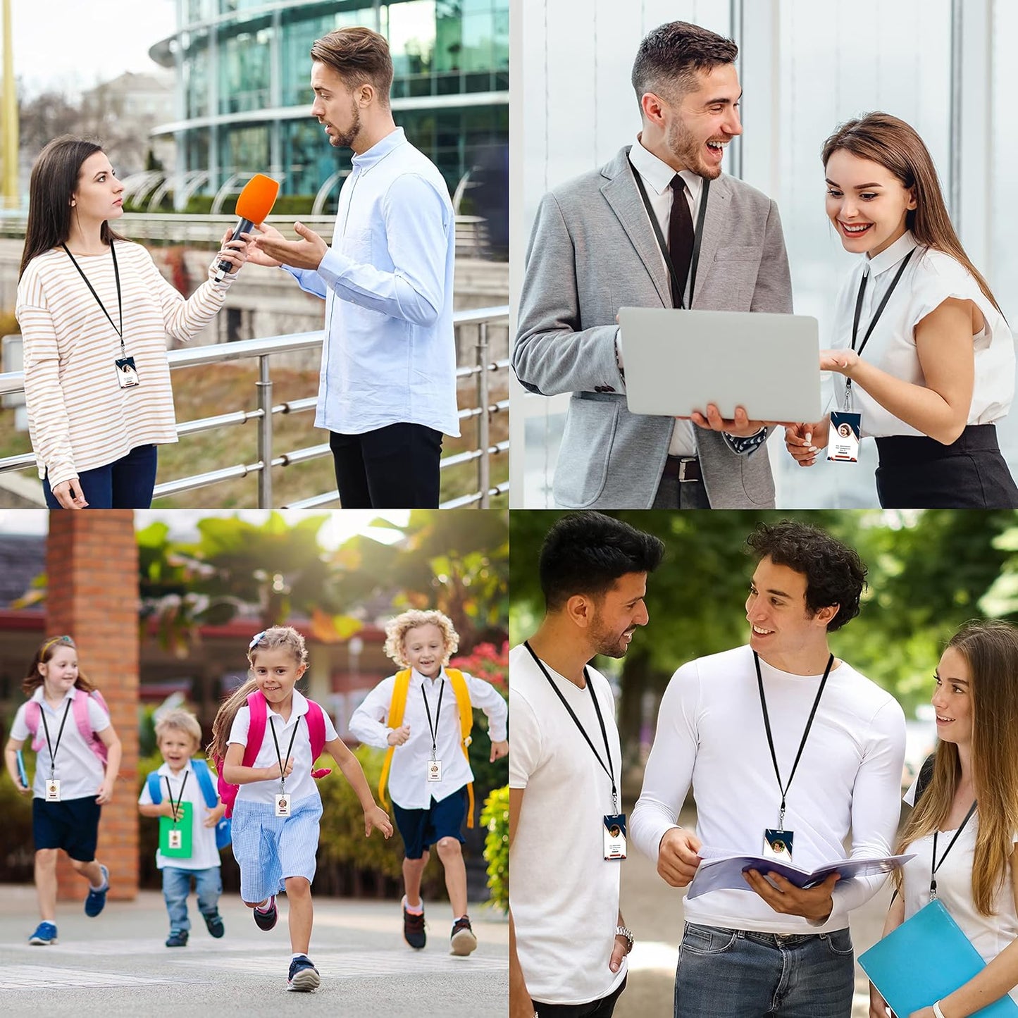 100-Pack Black Lanyards for ID Badges with Swivel J-Hooks - Versatile Neck Lanyard for Keys, Card Holders, Whistles, and More - Ideal for Offices, Teachers, Kids, and Cruise Ship Cards