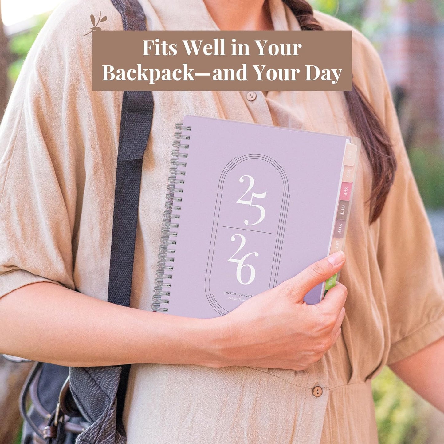 Rileys Academic Planner 2025-2026, Daily, Weekly & Monthly Planner, July 2025 - June 2026, Student Notes Pages, Twin-Wire Binding, Weekly Agenda for School & Work (8 x 6-Inches, Lilac)