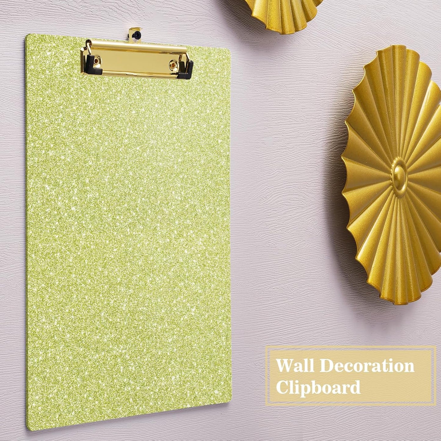 Hongri Plastic Acrylic Glitter Clipboard, 8.5x11" Stardard Letter A4 Size Clipboards for Classroom, Taecher, Women.Cute Confetti Clip Board, Office Supplies, School Supplies.