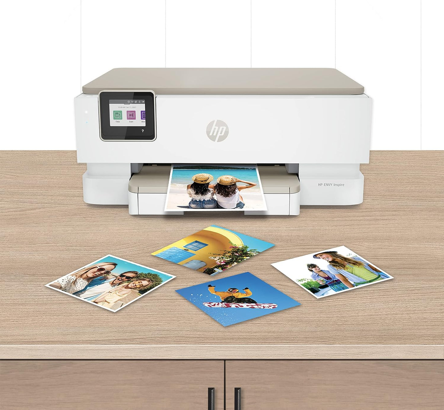 HP Advanced Photo Paper, Glossy, 5x5 in, 20 sheets (49V50A),White
