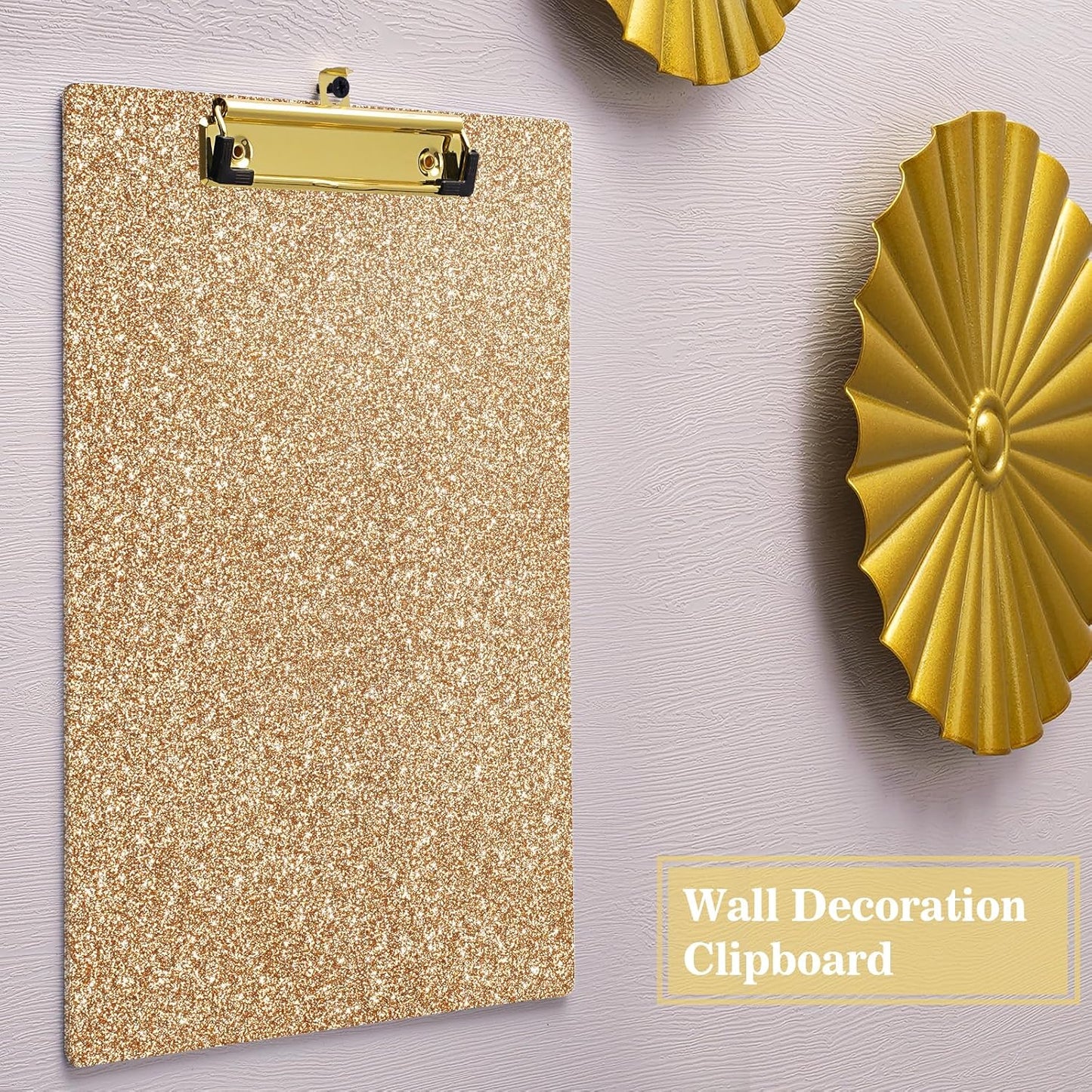 Hongri Plastic Acrylic Glitter Clipboard, 8.5x11" Stardard Letter A4 Size Clipboards for Classroom, Taecher, Women.Cute Confetti Clip Board, Office Supplies, School Supplies.