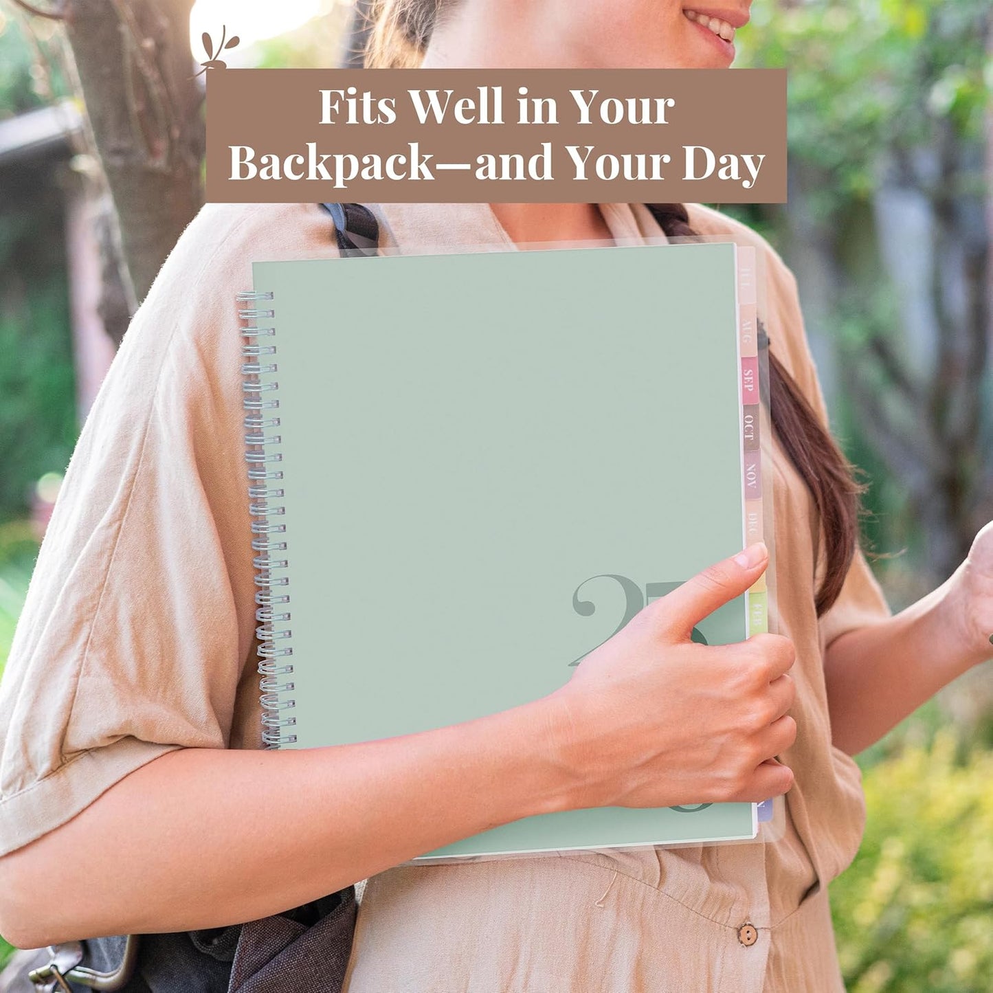 Rileys Academic Planner 2025-2026, Daily, Weekly & Monthly Planner, July 2025 - June 2026, Student Notes Pages, Twin-Wire Binding, Weekly Agenda for School & Work (8.5 x 11-Inches, Green, Classic)