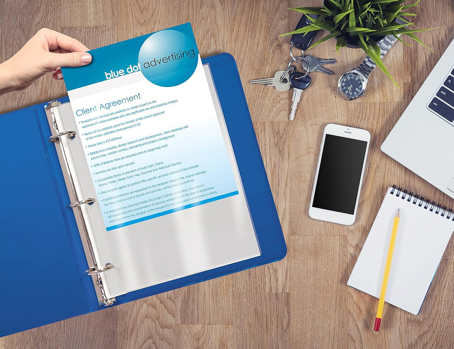 GOLD SEAL 50 Count Diamond Clear Sheet Protectors, Anti Glare Coating, Standard Durable Weight, 8.5 x 11, Topload, 50 Pack