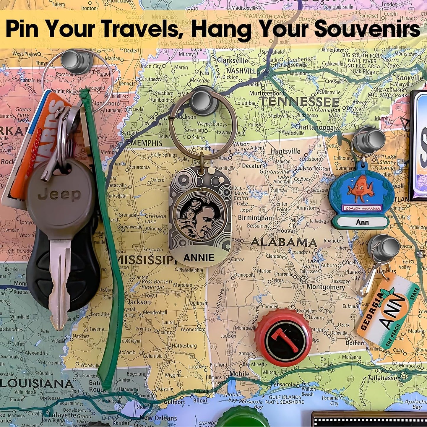 12 Pack Magnetic Push Pins, Black Strong Fridge Magnets, Whiteboard Magnets, Refrigerator Magnets Strong, Dry Erase Board Magnets for Fridge, Whiteboard, Office, Classroom, Kitchen, Map