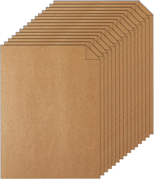 120 Sheets Brown Cardstock 8.5 x 11 Kraft Paper, 92lb Thick Printer Paper Card Stock for Greeting Cards, Stationery, Wrapper, Office Printing, Crafts, Invitations